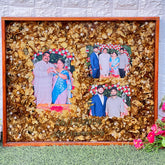15 by 18 inches Wooden Frame with Preserved 25th Anniversary Memories